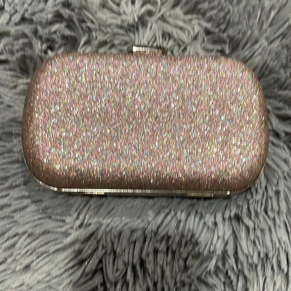 Victorias Secret pink and silver glitter clutch - Picture 9 of 11